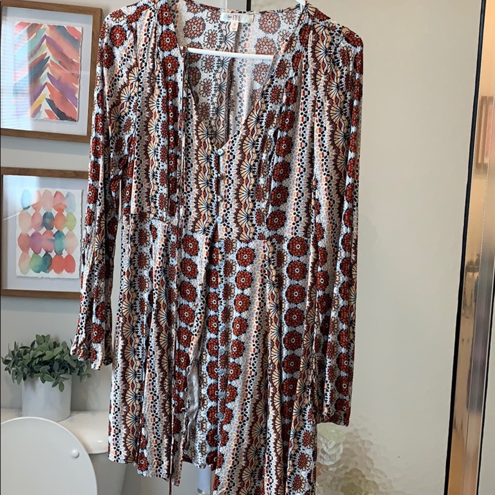 Long sleeve Love, FIRE dress